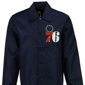 Men's Philadelphia 76ers Coaches Jacket Style # 6388A Size: XL